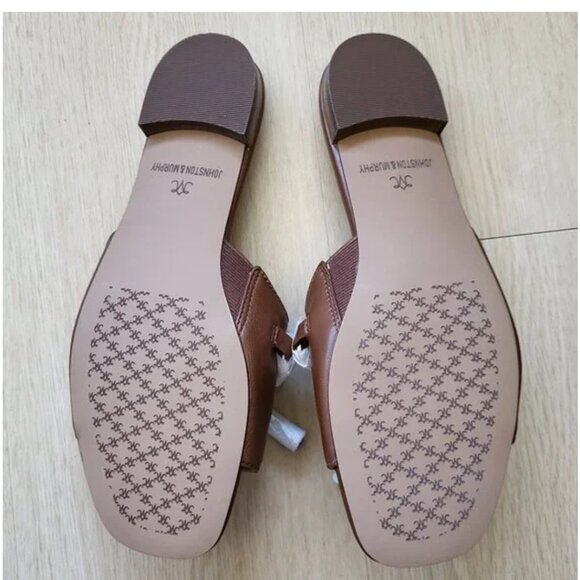 Johnston & Murphy Lilly Chain Leather Slide Slippers Size 7.5 - Picture 9 of 9